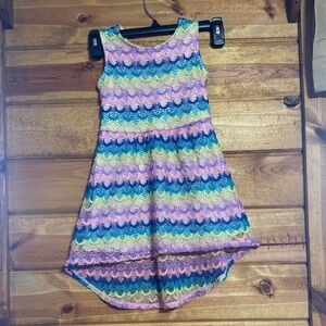 Wonder Nation Multicolor Lace Kids Dress